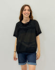 T-shirt taglia comoda in cotone
