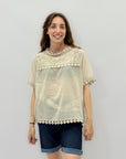 T-shirt taglia comoda in cotone
