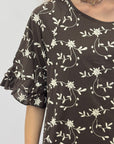 Maglia in pizzo sangallo con ricami