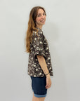 Maglia in pizzo sangallo con ricami