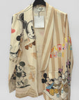 Blazer fantasia artistica con stampa grafica