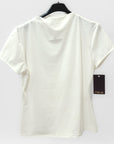 Maglia donna a manica corta con collo morbido
