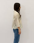 Camicia con ricami in pizzo