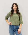 Maglia in cotone con scollo