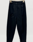 Pantaloni Donna con Pinces e Bottoni Laterali
