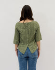 Maglia in cotone con scollo