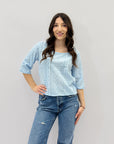 Maglia in cotone con scollo