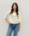 Maglia in cotone con scollo