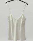 Top Donna Satinato con Spalline Sottili