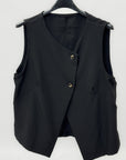Gilet Donna Smanicato con Bottoni