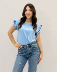 Maglia con maniche volant