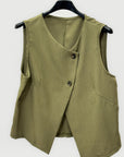 Gilet Donna Smanicato con Bottoni