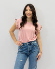 Maglia con maniche volant