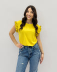Maglia con maniche volant