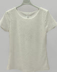 T-shirt Donna Ricamata Effetto Sangallo
