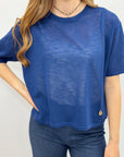 T-shirt basic effetto leggero con vestibilità morbida