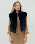 Gilet Donna Reversibile in Ecopelliccia – Lato Tecnico