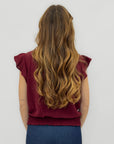 Blusa Donna Incrociata con Scollo a V