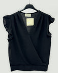 Blusa Donna Incrociata con Scollo a V