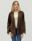Giacca con Frange – Stile Western in Scamosciato