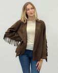 Giacca con Frange – Stile Western in Scamosciato