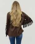 Giacca con Frange – Stile Western in Scamosciato