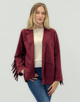 Giacca con Frange – Stile Western in Scamosciato