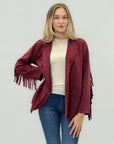 Giacca con Frange – Stile Western in Scamosciato