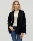 Giacca con Frange – Stile Western in Scamosciato