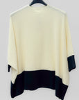 Maglia Poncho Bicolore - Contrast
