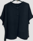 Cardigan donna a mantella con bottoni