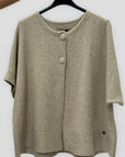 Cardigan donna a mantella con bottoni