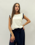 T-shirt con dettaglio lurex