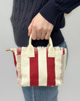 Mini Borsa in Tessuto Righe “Summer Vibes”