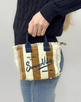 Mini Borsa in Tessuto Righe “Summer Vibes”