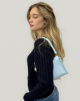 Borsa Elena in Vera Pelle Beige con Dettagli Oro - Made in Italy
