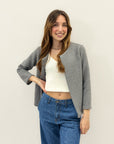 Giacca aperta con texture