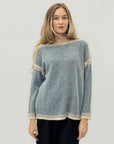 Maglione morbido con dettagli a contrasto – Comfort e stile casual