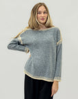 Maglione morbido con dettagli a contrasto – Comfort e stile casual
