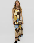 Completo Fantasia Astratta con Top e Pantalone Palazzo