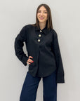 Camicia con perle