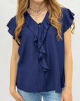 Blusa con Volant e Laccetto