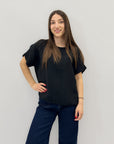 T-shirt taglia comoda con dettaglio dietro