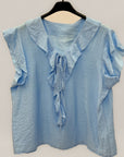 Blusa con Volant e Laccetto