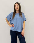 T-shirt taglia comoda con dettaglio dietro