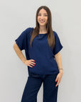 T-shirt taglia comoda con dettaglio dietro
