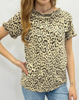 T-shirt Animalier con Volant