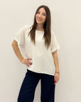 T-shirt taglia comoda con dettaglio dietro
