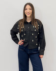 Camicia con dettagli perle