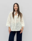 Camicia in pizzo sangallo